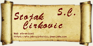 Stojak Ćirković vizit kartica